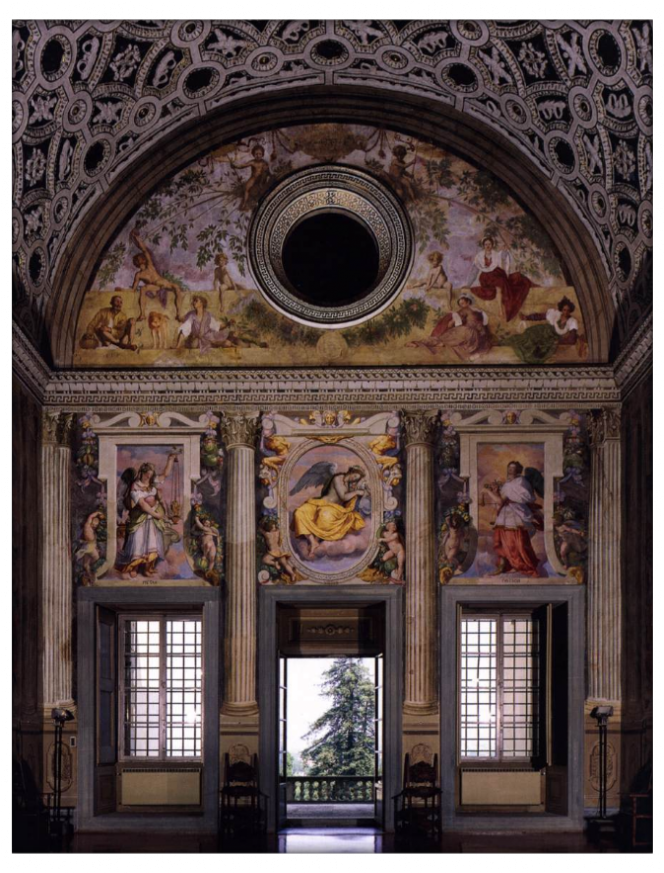 Фрески и росписи на вилле Медичи Поджо а Кайано