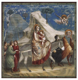 Росписи стен в капелле дель Арена , " Бегство в Египет"